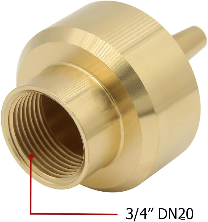 Hooshing رؤوس فوهة نافورة نحاسية 3/4" DN20 عمود متعددة الاتجاهات لرش المياه في الحدائق وبرك المياه وحدائق الملاهي - Image 3